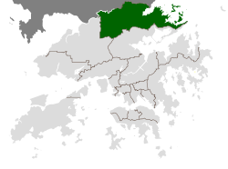 Location of North within Hong Kong