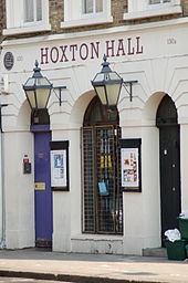 Hoxton Hall, still an active community resource and performance space Hoxton Hall.JPG