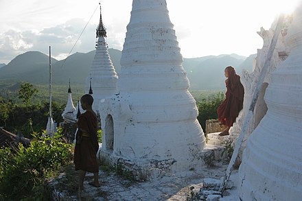 Young monks near Indein, Shan State