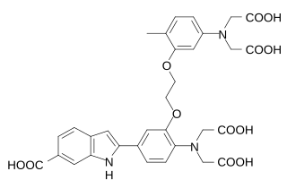 <span class="mw-page-title-main">Indo-1</span> Chemical compound used as an indicator in calcium imaging