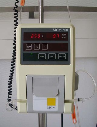 <span class="mw-page-title-main">Infusion pump</span>