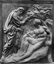 Jacopo della Quercia, Creazione di Adamo.jpg