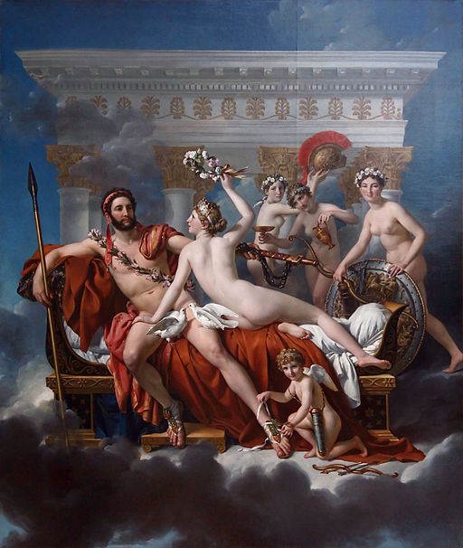 Jacques-Louis David - Mars désarmé par Vénus