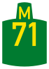 Escudo de la ruta metropolitana M71