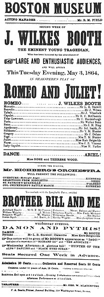 File:John Wilkes Booth playbill in Boston.jpg