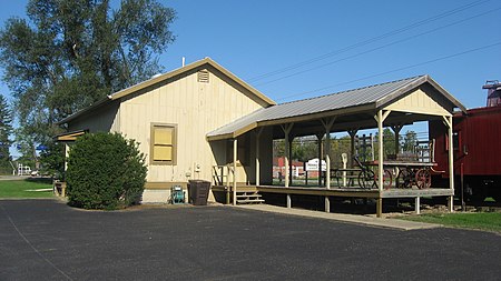 Junction Railroad Depot, eastern end and southern side.jpg