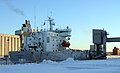 M/S KCL Ballerina Toppilassa Finnsementin sementtiaseman luona tammikuussa 2007.