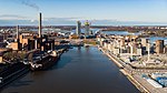 Hanaholmen, Fiskehamnen och Sumparn sedda söderifrån, april 2020