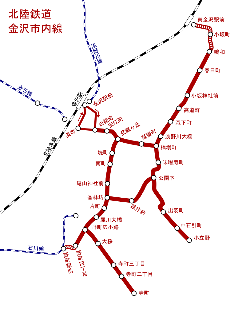 北陸鉄道金沢市内線 - Wikipedia