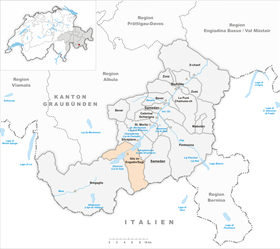 Sils in Engadin / Segl plattegrond