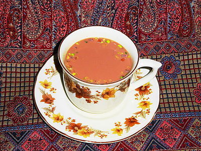 Noon chai, popular tea drink in the Kashmir valley, Jammu and Kashmir