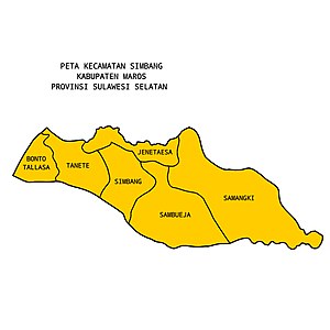 Peta Kecamatan Simbang