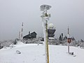 Kojšová hoľa - pohľad na meteo stanicu (2.1.2018)