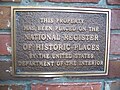 [[National Register of Historic Places] plaque