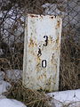 Streckenkilometer 3,0 der Ilmenau-Großbreitenbacher Eisenbahn