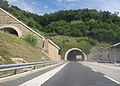 Tunel Dekani, vjezd směrem od Koperu