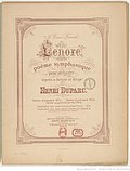 Vignette pour Lénore (Duparc)