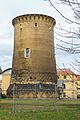 Wasserturm, mit Maschinenhaus und Nebengebäude sowie Einfriedung und Toranlage