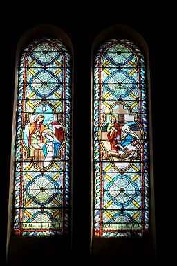 Fönster i kyrkan Saint-Sébastien