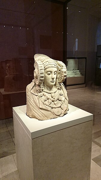 File:Lady of Elche at the National Arquaeological Museum, Madrid (Spain).jpg