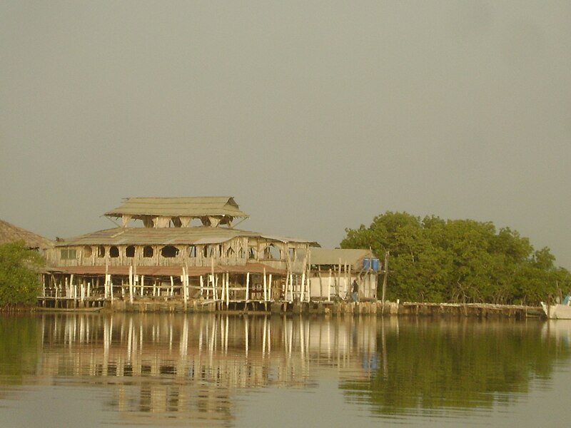 File:Lamin Lodge at sunrise, The Gambia (2011).jpg