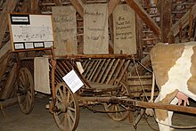 Leiterwagen im Isinger Dorfmuseum in Unterjesingen