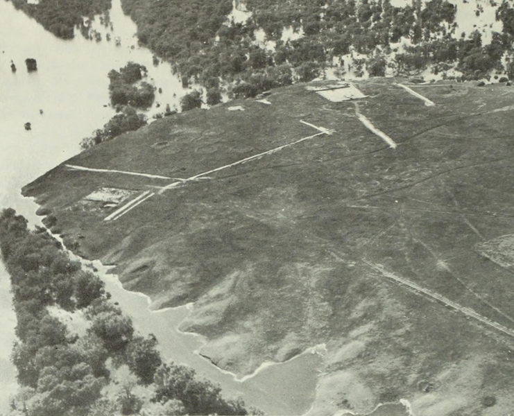 File:Like-a-Fishhook Village and the rising water in Lake Sakakawea.png