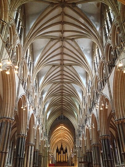 Lincoln Cathedral nave, England