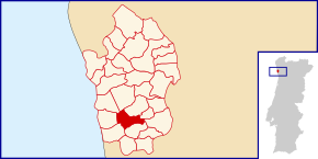 Localização no município de Vila do Conde