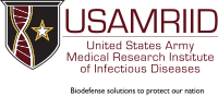 Logo de l'Institut de recherche médicale de l'armée des États-Unis sur les maladies infectieuses.svg