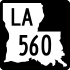 Louisiana Highway 560 Markierung