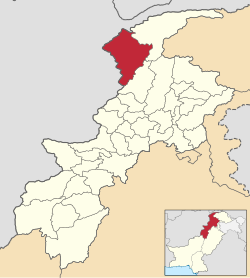 Location of Lower Chitral District in the Khyber Pakhtunkhwa province