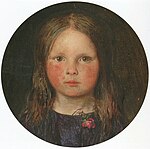 Portrait of Lucy Madox Brown by her father, Ford Madox Brown