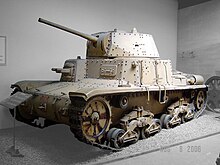 a tank with riveted hull and turret