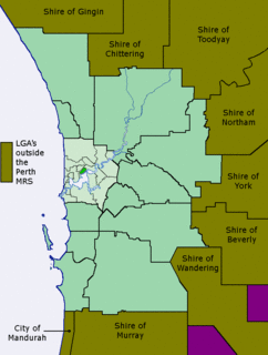 Metropolitan Region Scheme planning scheme for metropolitan area of Perth, Western Australia