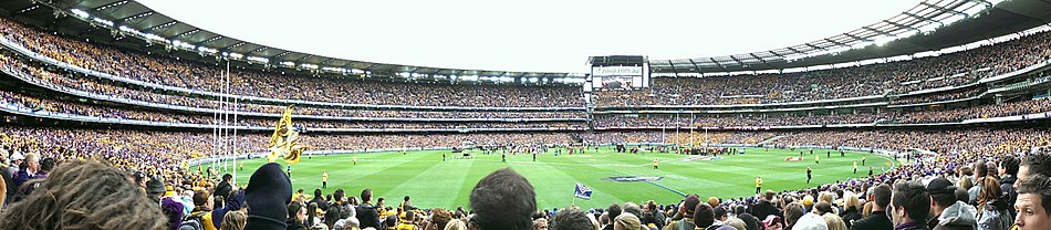 Panorama of the 2013 AFL Grand Final, Fremantle's only grand final appearance