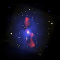 Composite Image of Galaxy Cluster MS 0735.