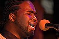 Marquise Knox performing at the Blues Masters at the Crossroads concert in Salina, Kansas in October 2011