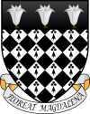 Magdalen College Oxford Coat Of Arms (Motto).svg