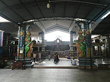 Entrance corridor at the temple Mangadu entrance corridor.jpg