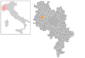 Collocatio finium municipii in Provincia Astensi.