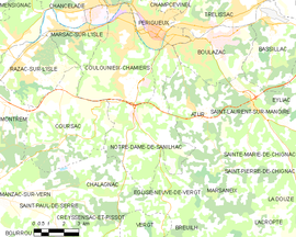 Mapa obce Notre-Dame-de-Sanilhac
