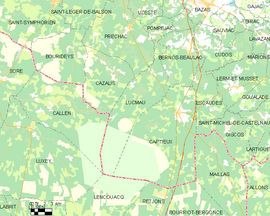 Mapa obce Lucmau