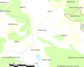 Mapa obce Vittarville