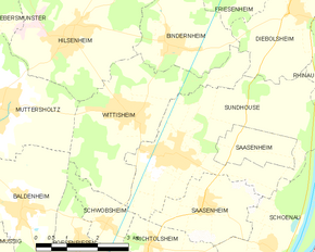 Poziția localității Wittisheim