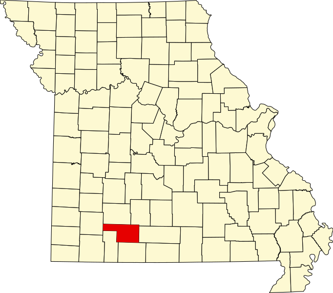 Archivo:Map of Missouri highlighting Christian County.svg