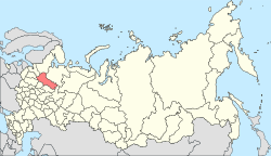 Položaj Vologodske oblasti u Rusiji