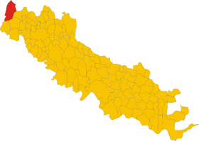 Map of comune of Rivolta d'Adda (province of Cremona, region Lombardy, Italy).svg