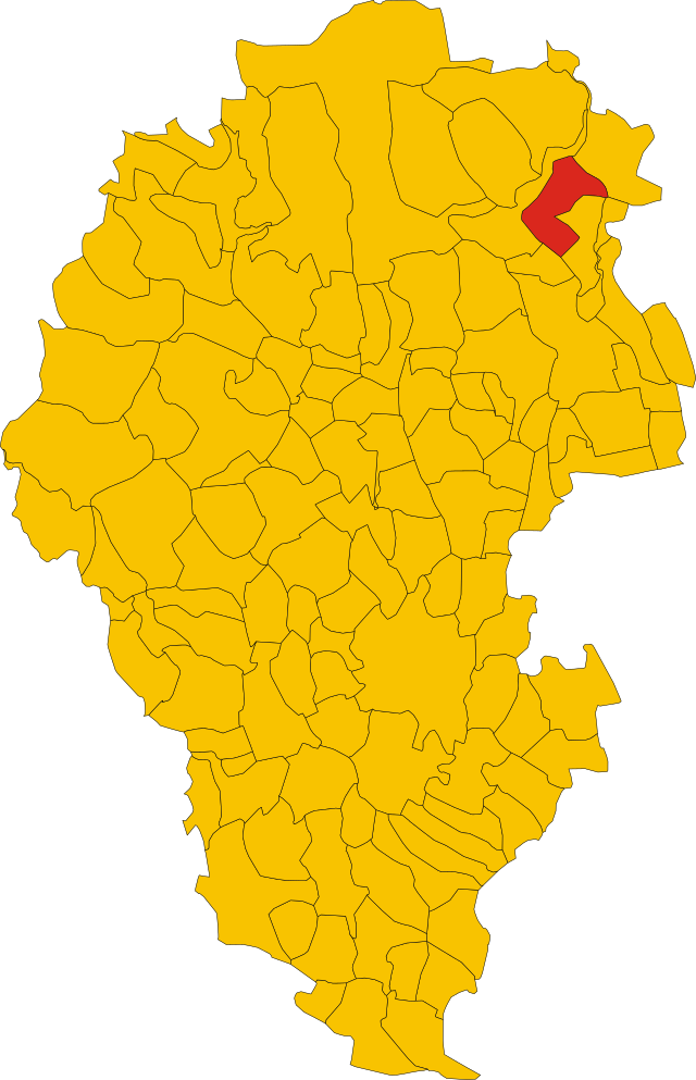 ヴィチェンツァ県におけるコムーネの領域
