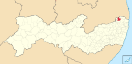 Timbaúba – Mappa